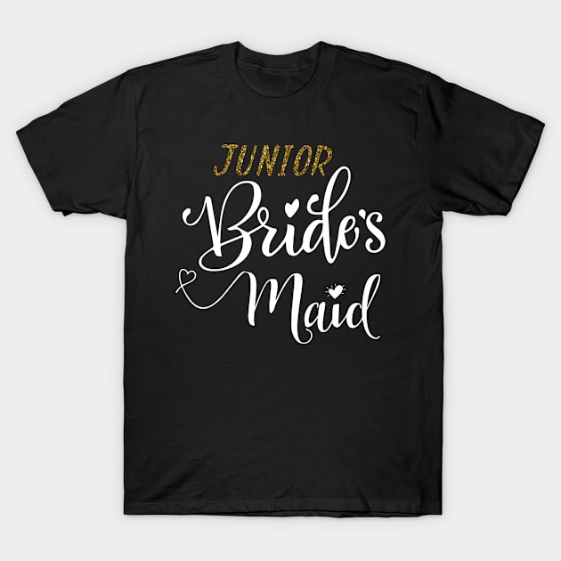 Junior Brides Bachelorette Party Bride Bridesmaids Funny T-Shirt by Meow_My_Cat